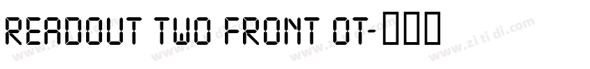 Readout Two Front OT字体转换